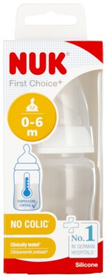 4008600400493 NUK Butelka z wskaźnikiem temp. 150 ml 0-6m First Choice  biała 10