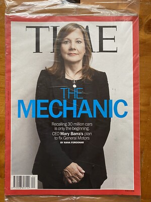 Time Magazine 2014 The Mechanic General Motors Mary Barra CEO Cars NEW SEALED