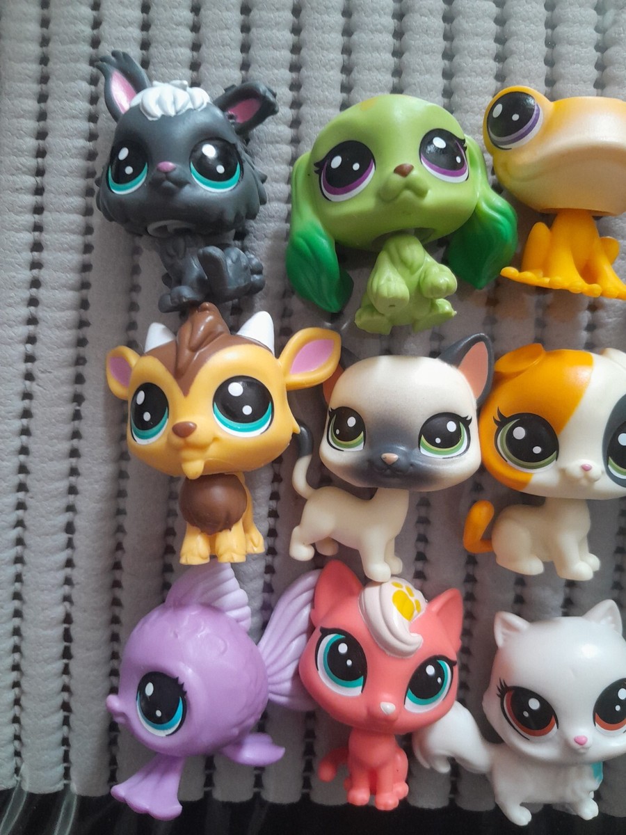 Lot De 3 Figurines Littlest Pet Shop – Animaux Chiens, Occasion