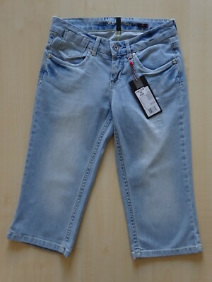 HIS Damen 7/8 Capri Stretch Hose Jeans SUZY Super Bleach Light Gr. 36 / 136/379