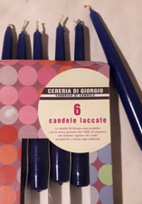 Candele Bolsius Affusolate - Blu Scuro, 9 Pezzi, 13 Ore, Cera Vegana, Non Profumate