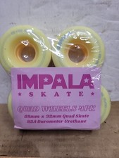 Impala Wheel 4 Pack Replacement Wheels Roller Skate Wheels Yellow 58mm X 32mm