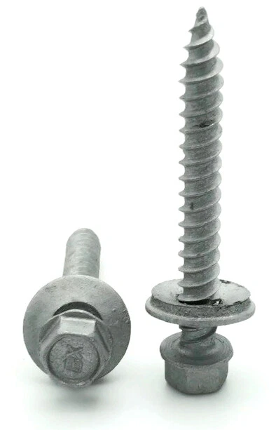 #9-15 | Cabezal de arandela hexagonal Tornillos para techos Arandelas EPDM unidas - Selecciona longitud y cantidad Foto 3 de 3