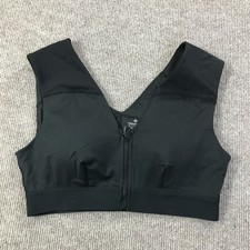 Tommie Copper Sports Bra Womens Large Shoulder Support Zip Front Activewear Gym