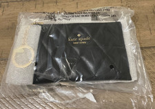 Kate Spade Carey Small Card Holder Quilted Leather Black KG426