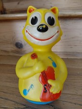 🎯 Jouet Ancien Culbuto FELIX LE CHAT Made In France Educo Vintage 20 Cm