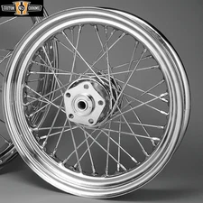 40 Spoke Laced Front Wheel Rim 16×3.00" & Hub Fits For Harley Touring 2000-2007