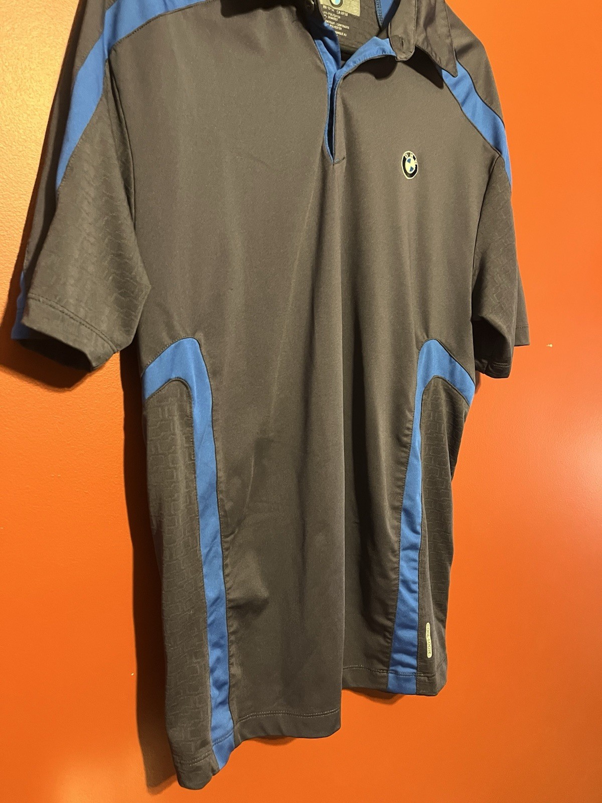 Genuine BMW Cool Logik UTK Polo Golf Shirt M Embroidered Logo Sports Car Stretch