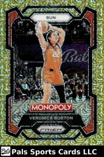 2024 Prizm Monopoly WNBA Veronica Burton #1 Gold Millionaire /500