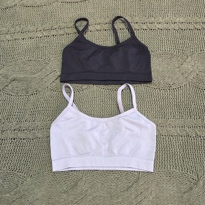 Colsie Bralette Tops Wireless Bra Lot Of 2 Black And Grey Size S