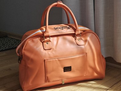 Malbon Golf California Original Orange Travel Boston Duffle Bag | eBay