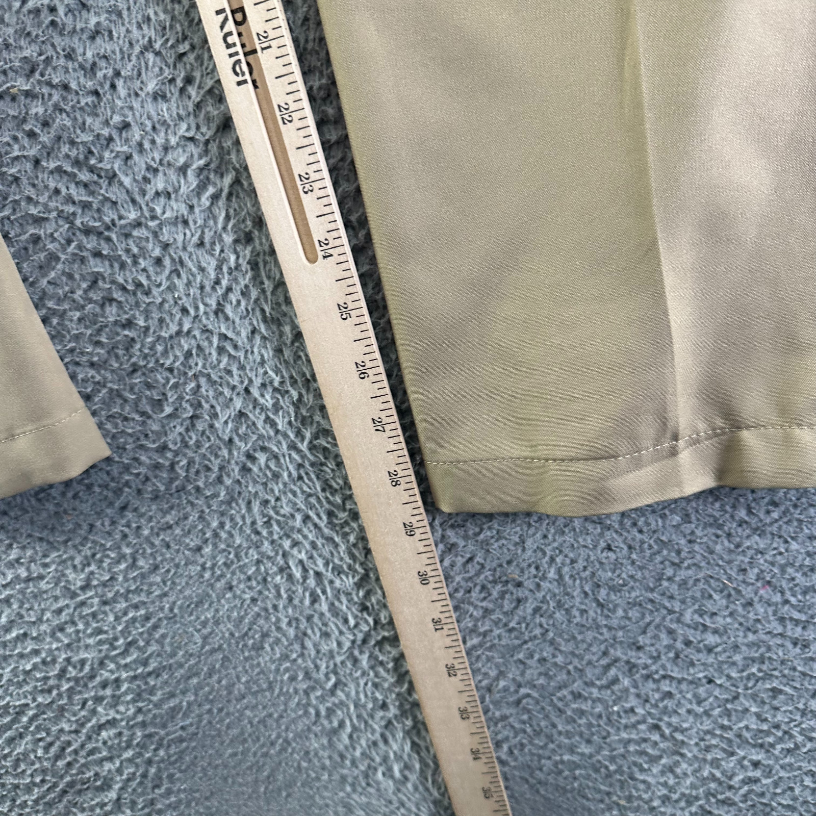 Haggar Cool 18 Pro Pant Mens 36x29 Brown Polyester Dress Straight Office Formal