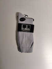 b.ella -women's socks -light blue- angora Blend - Made in USA **M2**