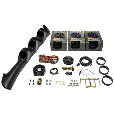 #ad GlowShift T7 Boost Oil PSI amp; Water Temp Gauges Pod for 94 02 Ford Mustang $309.99