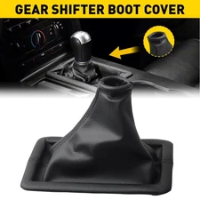 With 5 Manual Speed Shifter Shift Boot Cover Leather for 2005-2009 Ford Mustang