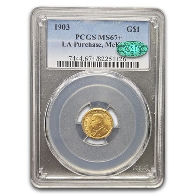 1903 Gold $1.00 Louisiana Purchase McKinley MS-67+ PCGS CAC | eBay