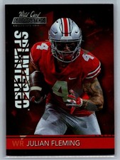 2021 Wild Card Alumination NIL #ANSP-23 Julian Fleming Splintered Orange
