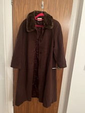 Vintage Boyfriend Coat Wool Detachable Fur Collar 