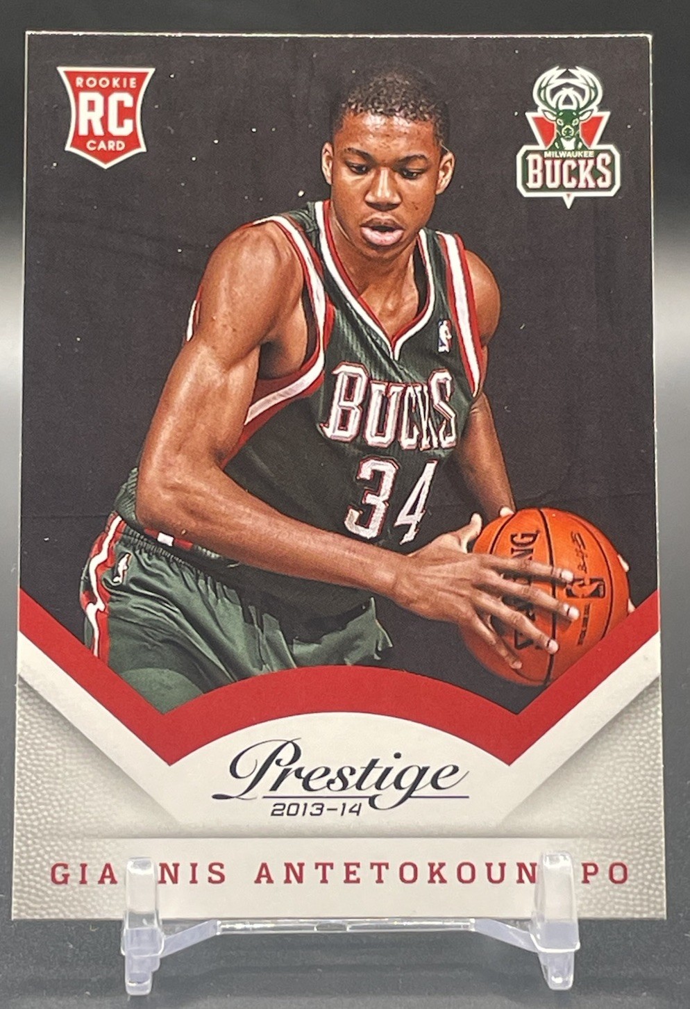GIANNIS ANTETOKOUNMPO 2013-14 Panini Prestige #175 Rookie RC Milwaukee Bucks