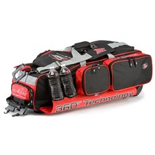 Tanel 360 RAGE Baseball/Softball Equipment Wheel Bag - Black/Red