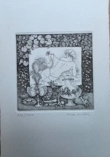 Luca CRIPPA, Incisione cm. 20x14 (lastra cm. 9,5x9,7) 1985 es. XIX/XXX