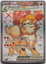 Arcanine ex Ultra Rare SV01: Scarlet & Violet Base Set 224/198 NM