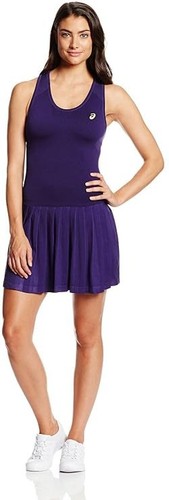 Vestido de raqueta de tenis para mujer ASICS paracaídas púrpura ropa deportiva deportiva deportiva S nuevo con etiquetas - Imagen 2 de 8