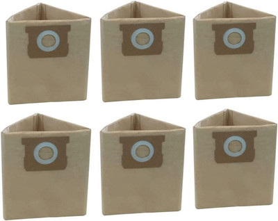 Pack 6 Vacuum Bags for Porter-Cable and Stanley 4 Gallon 5 Gal Shop Vac, Replace