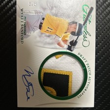 2025 Panini Flawless Wyatt Sanford Draft Patch Auto 5/5 NAMEPLATE PATCH RARE!