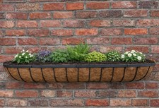 Garden Window Box Wall Basket Planter Pot Flower Trough Large Ruddings Wood 48" 