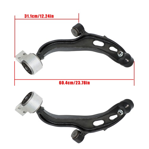 Brazo de control inferior delantero 4 piezas para Lincoln MKS 2013-2016 K622916 K622917 - Imagen 3 de 9