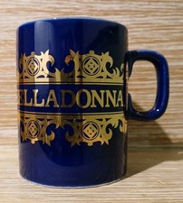 Vintage HORNSEA 1970's BELLADONNA Cobalt Blue John Clappison Mug 9.5cm H (B22)