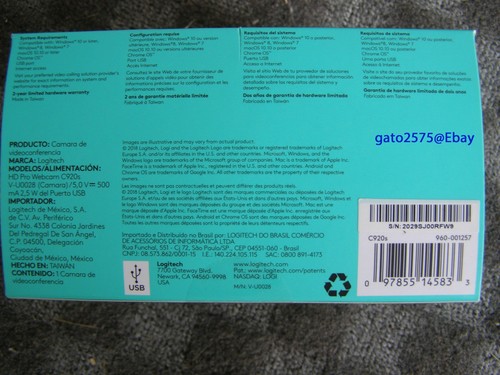 Kamera internetowa Logitech C920s Pro HD wbudowany mikrofon - fabrycznie zapieczętowany - fabrycznie nowy - Zdjęcie 4 z 4