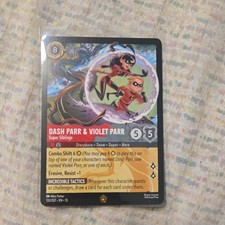 Dash Parr Violet Parr-Super Siblings Disney Lorcana 133/204 Foil Legendary EN