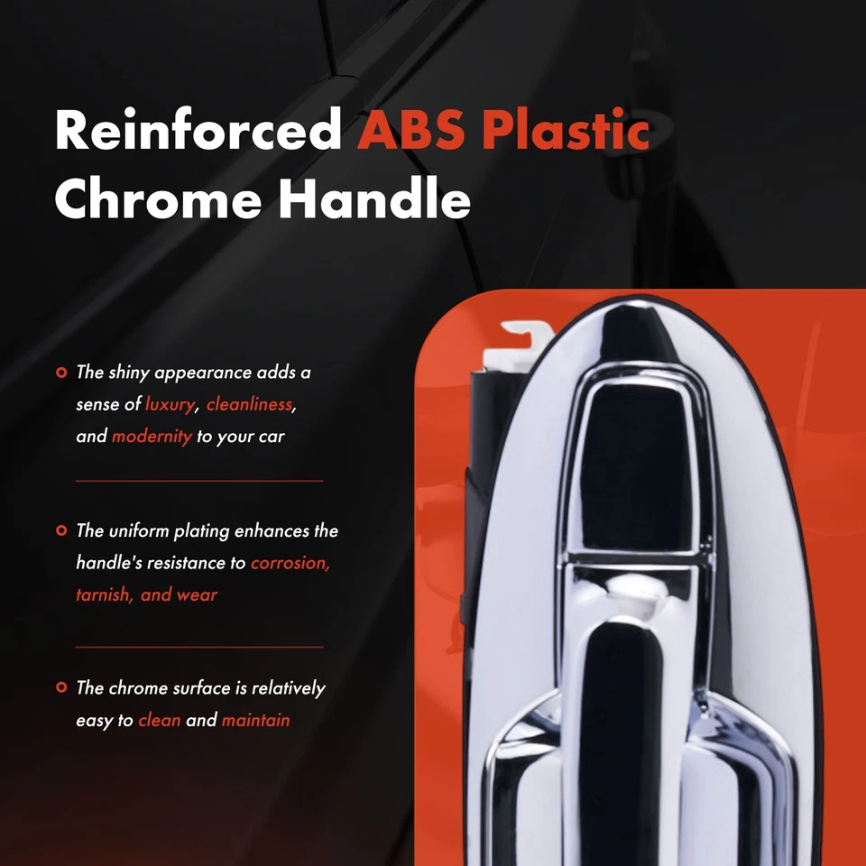 Manija de puerta exterior del lado del conductor trasero para Hyundai Sonata 2002-2005 Kia Optima Foto 4 de 4