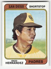 Enzo Hernandez 1974 Topps #572 San Diego Padres Ex-Mt