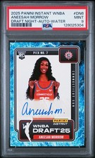 PSA 9 2025 Panini Instant WNBA Aneesah Morrow Draft Night Water Rookie Auto /10