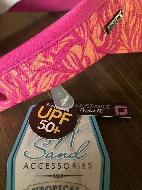 Sun 'N' Sand Tropical Headwear - Sun Visor - Adjustable UPF50+ - New with Tags