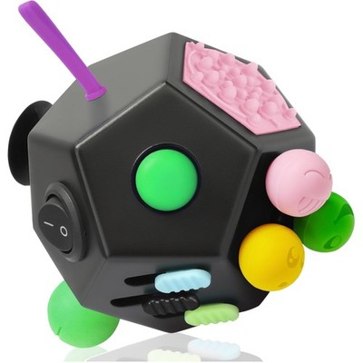 Fidget Cube, 12 Seiten, Anti-Stress Spielzeug, geeignet für ADHS, Kinder, Erw...