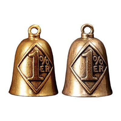 Antique Keychain Making Component Bell Shape Artistic Pendant Copper Texture