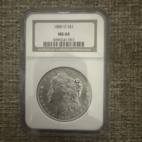 1885-O New Orleans Morgan Silver NGC MS 64