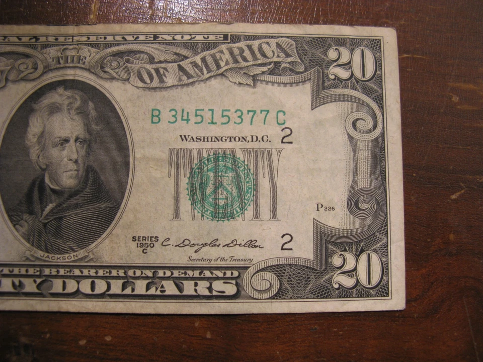 SERIES 1950 C 20$ FEDERAL RESERVE NOTE SMITH AND DILLON - Image 3 of 4