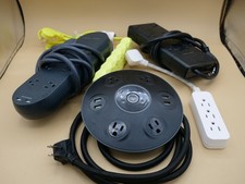 LOT 5 Outlet Safety Surge Protector Plug AC Wall Power Strip Extension