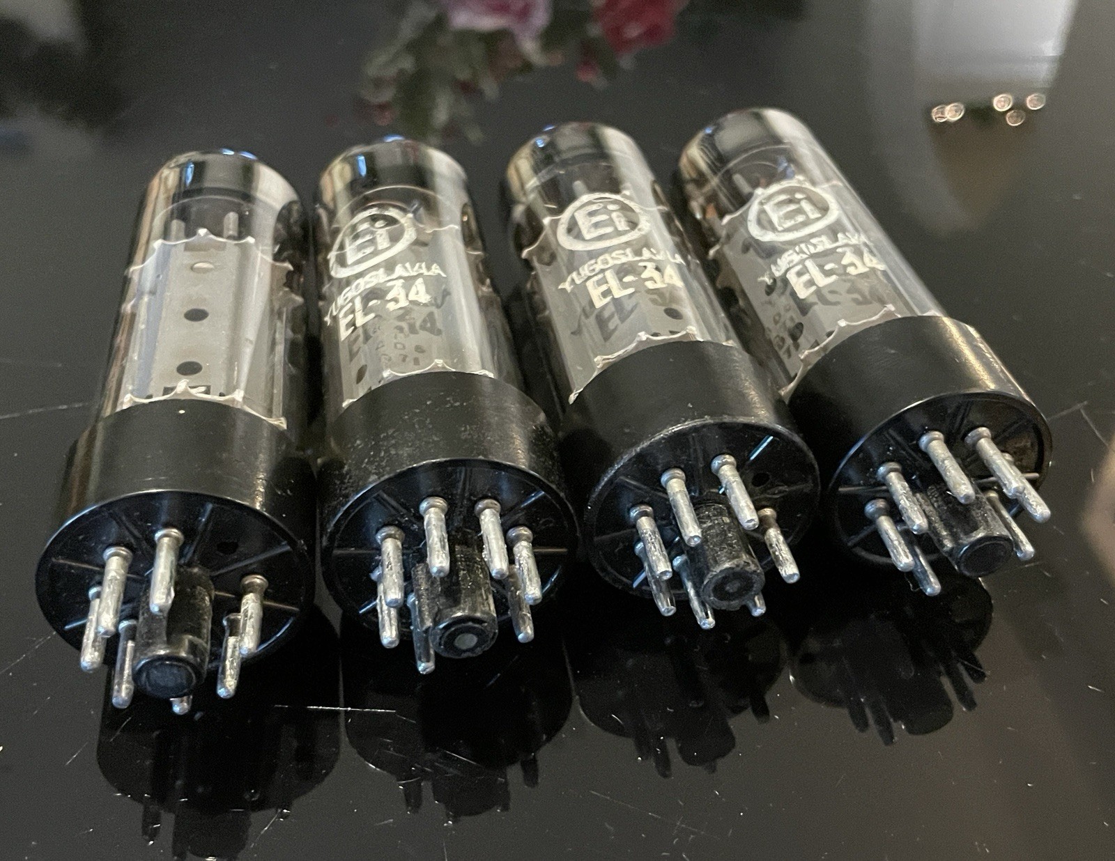 Quad Ei Yugoslavia EL34 / 6CA7 Vacuum Tubes - TV7 TESTED