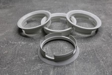 4x SET Zentrierringe Distanzringe 63,4 mm x 58,1 mm weiß für Alufelgen