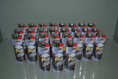 (27) Bic Lighters American Eagle/Flag