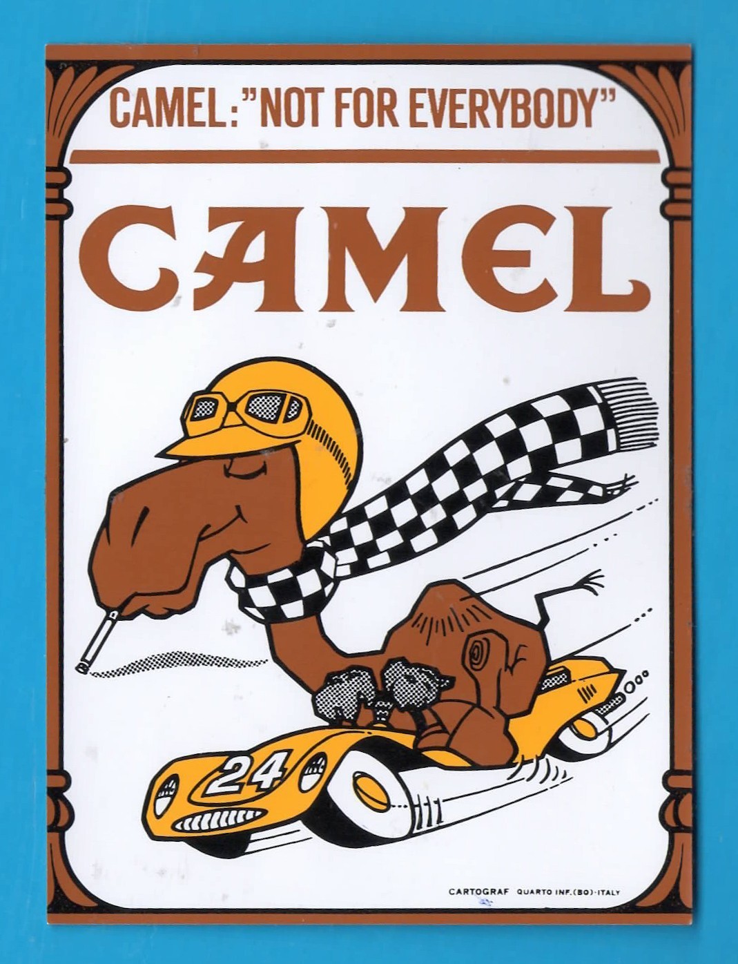 ADESIVO STICKER AUTOCOLLANT VINTAGE AUTO MOTO TUNING CAMEL MA4664