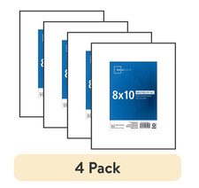  4 pack Mainstays 8x10 Matted to 5x7 Front Loading Basic Tabletop Picture Frame