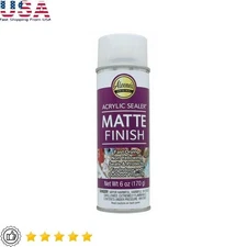 Clear Acrylic Spray Sealer Matte Finish Quick Drying Durable Craft Projects New