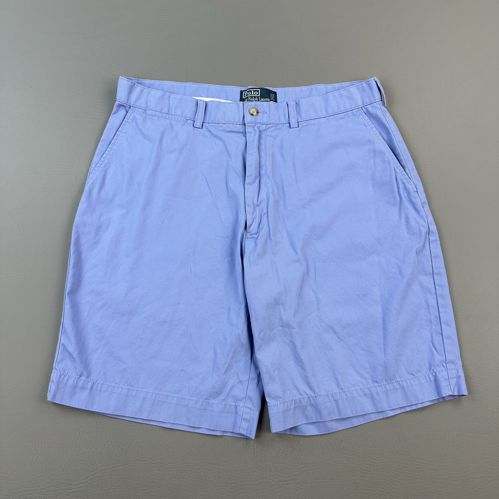 Vintage Polo Ralph Lauren Shorts Mens 36 Blue Classic Chino Golf Preppy Casual